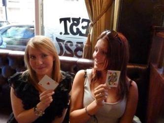 Two nice ladies in a pub