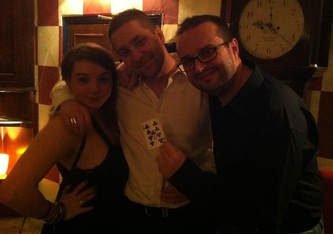 Three Romanians at a party in London
