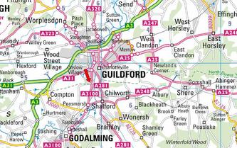 Guildford map