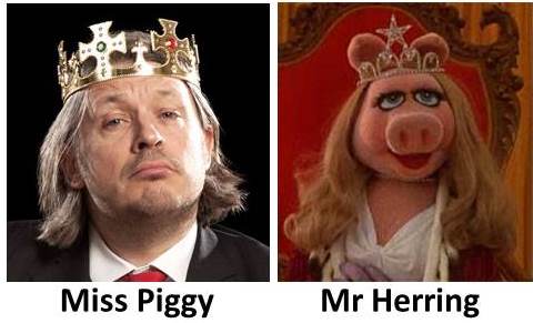 Richard Herring and Miss Piggy